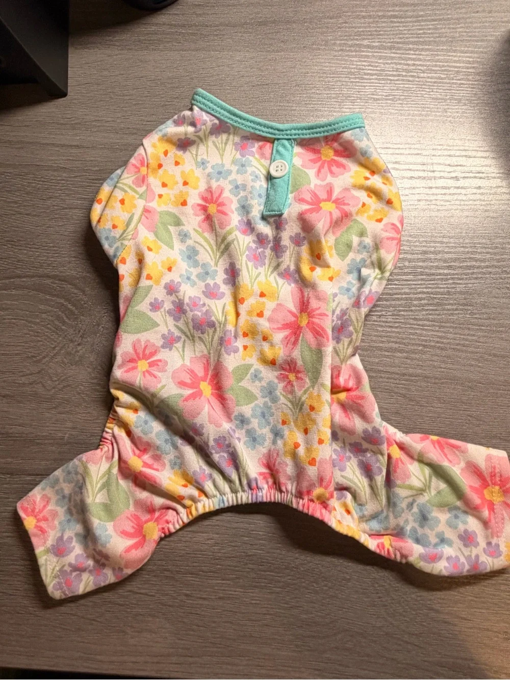 NWOT Floral Cotton Dog Pajamas - Pastel Floral Print
